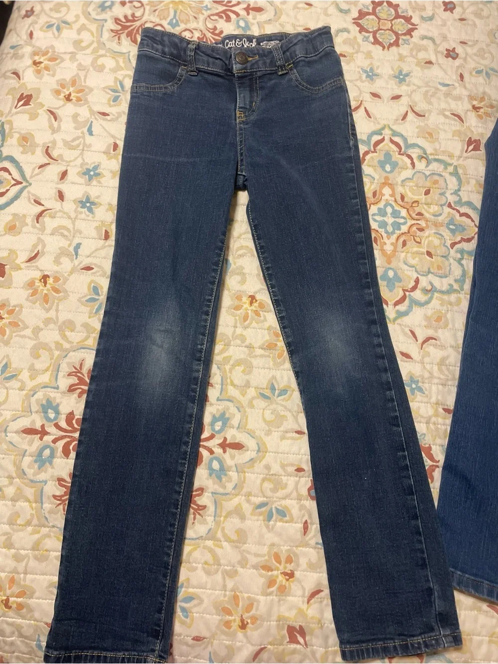 Girl’s size 8, Adjustable waist Jeans, 5 pair bundle